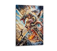 SDAEWUBB Humans Vs Monsters Poster Poster Decorative Painting Canvas Wall Posters And Art Picture Print Modern Family Bedroom Decor Posters 24x36inch(60x90cm)