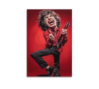 SDAEWUBB Mick Jagger Comic Poster Poster Decorative Painting Canvas Wall Posters And Art Picture Print Modern Family Bedroom Decor Posters 12x18inch(30x45cm)