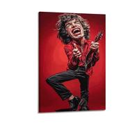 SDAEWUBB Mick Jagger Comic Poster Poster Decorative Painting Canvas Wall Posters And Art Picture Print Modern Family Bedroom Decor Posters 24x36inch(60x90cm)