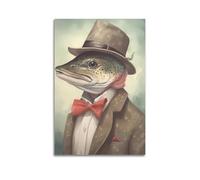 SDAEWUBB Trout Myth Adventures Poster Poster Decorative Painting Canvas Wall Posters And Art Picture Print Modern Family Bedroom Decor Posters 24x36inch(60x90cm)