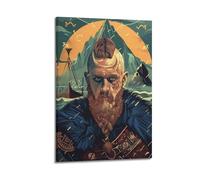 SDAEWUBB Viking Warrior Poster Poster Decorative Painting Canvas Wall Posters And Art Picture Print Modern Family Bedroom Decor Posters 12x18inch(30x45cm)