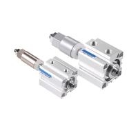 SDAJ20/25/32/40/50/63 Double Acting Piston Aluminum Alloy Adjustable Stroke Compact Thin Air Pneumatic Cylinder(Stroke 50-30mm-S,BORE 63mm)