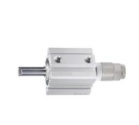 SDAJ20/25/32/40/50/63mm Bore Double Acting Piston Tools Aluminum Alloy Adjustable Stroke Compact Thin Air Pneumatic Cylinder(Without Magnet 40-30)