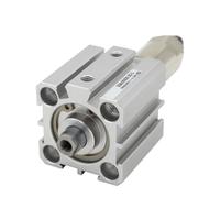 SDAJ20 Adjustable Stroke Compact Air Cylinder Double Acting SDAJ20X20-20 SDAJ20X30-20 1Pcs(20X75-50,-S(with Magnetism))