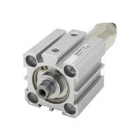 SDAJ32 Adjustable Stroke Compact Air Cylinder Double Acting SDAJ32X20-20 SDAJ32X30-20S-B SDAJ32X100-50 1Pcs(32X40-30,-B(Male Thread))