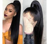sdamey 360 Lace Front Wigs Straight Human Hair Transparent Human Hair Wig Full Lace for Women 200 Density Human Hair Pre Arran