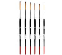 Sdanart Lettering Quill Brushes, 6 Piece Professional Pinstriping Set for Sign Painting - Paint Brush Sizes XL, L, M, S, XS, XXS