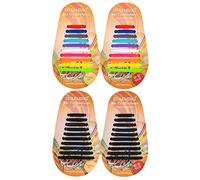 SDARMING No Tie Shoe Laces for Kids and Adults, Elastic Silicone Tieless Running Shoe Laces (Black&color)