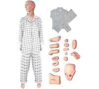 SdaryWare 170cm Life Size Patient Care Manikin Training CPR Simulator Nursing Skills Geriatric Human Model for Nursing Medical Training