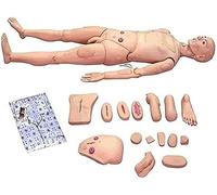 SdaryWare 5.7ft Life Size Patient Care Manikin PVC Training CPR Simulator Geriatric Human Model Full Body for Nursing Training
