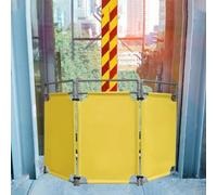 SdaryWare Foldable Security Barricade, High Visibility Maintenance Fence Barrier for Elevator and Pedestrian Roadblock