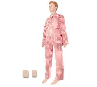 SdaryWare Nursing Skills Training Manikin Demonstration Human Manikin Patient Care Mannequin Life Size 160 cm Education Teaching Model PVC Anatomical Mannequin Body Care Simulator Model,Male