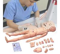 SdaryWare Patient Care Manikin Full Body 170Cm Life Size Demonstration Human Manikin Training CPR Simulator Basic Geri Nursing Skills Education