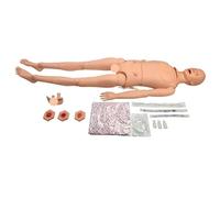SdaryWare Patient Care Mannequin, Trauma Care Training Manikin PVC CPR Training Manikin Full Body Human Anatomy Model First Aid Training Manikin,A-MALE
