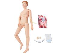 SdaryWare Teaching Model,Nursing Skills Training Manikin CPR Dummy Patient Care Life Size Full Body Mannequin for Medical Science Teaching Tool,Male