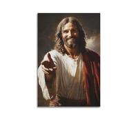 SDASIUVP Lord Jesus Christ Smiling Portrait Poster Poster Decorative Painting Canvas Wall Posters And Art Picture Print Modern Family Bedroom Decor Posters 08x12inch(20x30cm)