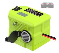 SDAZGVRK 18V to12V Step Down Converter for Ryobi 18V lithium Battery, Power Battery Adapter Wheel with Cigarette Lighter, Buck Converter Regulator for Most 12V Vehicle Devices (Batteries not included)