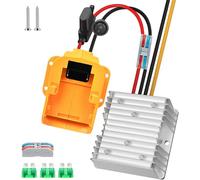 SDAZGVRK 20V to 12V Step Down Converter 20A 240W Max for DeWalt 20V Battery, Power Battery Adapter Wheel, DC 12V Buck Regulator with 30A Fuse & Wire Terminal for RC Car Truck Light & DIY(no Batteries)