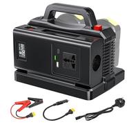 SDAZGVRK 500W Pure Sine Wave Power Inverter for Ryobi 18V Battery, 2-in-1 Portable Inverter Charger, UK Plug, 2-Ports Charger DC 18V to AC Outlet 220V Power Converter for Camping, Travel (no Battery)
