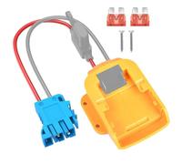 SDAZGVRK Power Adapter Wheel Compatible with Dewalt 18V 20V Lithium Battery with Wire Harness Connector and Fuse Holder Compatible with Peg-Perego Ride-on Toya (Battery not Included)