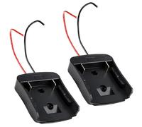 SDAZGVRK Power Battery Adaptor Wheel Compatible with Bosch 18V Battery, Powers Mount Connector Adapter Dock Holder with 14 AWG Wires DIY Power Tools RC Toys (Batteries not included) - 2 PCS
