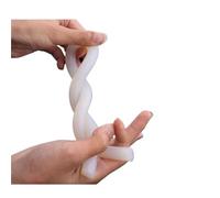 SDAZHX Solid Silicone Seal Strip Cord Black White 1-20mm Dia 1-10M Length High Temp Chemical Resistant for Electronics Automotive Home Sealing(White,4mm (5M))