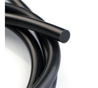 SDAZHX Solid Silicone Seal Strip Cord Black White 1-20mm Dia 1-10M Length High Temp Chemical Resistant for Electronics Automotive Home Sealing(Black,4mm (5M))