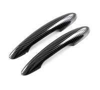 SDCDKLPEPT 2Pcs Black Inner Door Handle Cover Stickers for BMW, for Mini for Cooper S (F54, F55, F60, F56, F57) Car Interior Styling Car Interior Door Handle Trim( Carbon No Hole)