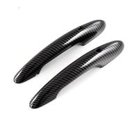 SDCDKLPEPT 2Pcs Black Inner Door Handle Cover Stickers for BMW, for Mini for Cooper S (F54, F55, F60, F56, F57) Car Interior Styling Car Interior Door Handle Trim( Carbon with Hole)