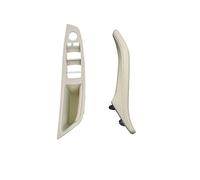 SDCDKLPEPT 7PCS Interior Door Window Regulator Panel Trim Leather Pull Handle for BMW 5 Series F10 F11 F18 520-535 Red_Brown Set Car Interior Door Handle Trim( Oyster 2pcs Set)