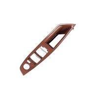 SDCDKLPEPT Car Interior Door Handle for BMW 5 Series F10 F11 F18 520i 523i 525i 528i 535i Upgraded Left Driver Side Inner Panel Trim in Beige/Black Car Interior Door Handle Trim( Red Brown-Panel)