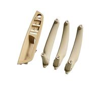 SDCDKLPEPT Car Interior Door Handle Set of 4PCS for BMW X5/X6 E70/E71 2007-2013 Left Hand Driver Door Pull Replacement Parts Car Interior Door Handle Trim( Lhd Beige 4pcs)