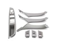 SDCDKLPEPT Car Interior Door Pull Handle Set for BMW 5 Series F10 F18 523 525 528, 9 Colors, LHD, Beige Black Carbon Fiber, 7PCS Car Interior Door Handle Trim( Model a Gray)