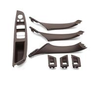 SDCDKLPEPT Car Interior Door Pull Handle Set for BMW 5 Series F10 F18 523 525 528, 9 Colors, LHD, Beige Black Carbon Fiber, 7PCS Car Interior Door Handle Trim( Model a Moka)