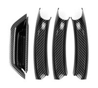 SDCDKLPEPT Car Interior Door Pull Handle Trim Cover Accessories for BMW X3 X4 F25 F26 2010-2016, 4pcs Car Interior Door Handle Trim( Carbon Texture Set)
