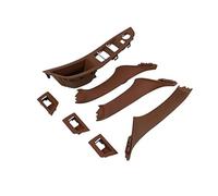 SDCDKLPEPT for BMW 5-Series F10 F11 F18 2010-2016 7 Pcs Car Driver Seat Front Left Armrest Interior Door Handle Pull 1Hole LHD Auto Interior Car Interior Door Handle Trim( Brown)