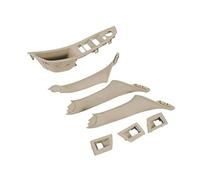 SDCDKLPEPT for BMW 5-Series F10 F11 F18 2010-2016 7 Pcs Car Driver Seat Front Left Armrest Interior Door Handle Pull 1Hole LHD Auto Interior Car Interior Door Handle Trim( Creamywhite)