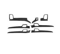 SDCDKLPEPT for Jeep for Grand for Cherokee 2014-2021 Car Center Console Decorative Panel Cover Inside Handle Trim Interior Accessories Gear Shift Panel Trim( Right-Carbon Look a)