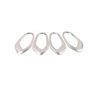 SDCDKLPEPT for Jeep for Renegade 2015-2023 Car Styling Door Handle Circle Cover Decor Trim Frame Sticker Interior Accessories Gear Shift Panel Trim( Silver B)