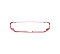 SDCDKLPEPT for Jeep for Wrangler JL for Gladiator JT 2018 Up Interior Car Air Conditioning Control Knob Panel Decoration Cover Accessories Gear Shift Panel Trim( Red Carbon Fiber)