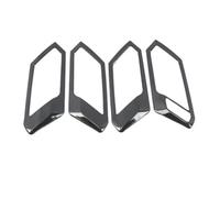 SDCDKLPEPT for Vw for T-ROC 2018-2022 Interior Car Door Handle Pull Bowl Cover Trim SUS 4PCS Car Interior Door Handle Trim( Black)