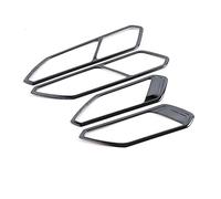 SDCDKLPEPT for Vw for Tiguan for MK2 2017-2022 Auto Car Accessories Inner Door Handle Bezel Trim Frame Cover Sticker Interior Decoration Cover Gear Shift Panel Trim( Black)