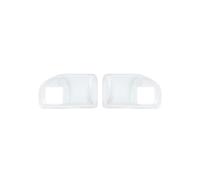 SDCDKLPEPT Interior Door Handle Accessories for Jeep Wrangler JK 2-Doors 2011-2017 Front Door Handle Bowl Decoration Cover Stickers Car Interior Door Handle Trim(White)