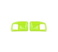 SDCDKLPEPT Interior Door Handle Accessories for Jeep Wrangler JK 2-Doors 2011-2017 Front Door Handle Bowl Decoration Cover Stickers Car Interior Door Handle Trim(Light Green)