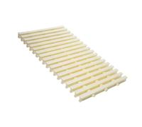 SDCFFC Flexible Swimming Pool Drainage Grate, Splicable Road Gutter Cover with Rhombus Texture, 12-Piece Set, Ideal for Walkways, Yards, and Fences