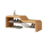 SDCFFC Multifunctional Shoe Rack Bench with Leather Padded Seat Bedroom Footstool Bedside Bench Hallway Shoe Changing Stool,Ideal for Home