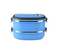 SDDFFW Portable Rectangular Lunch Box Stainless Steel Insulated Food Storage Container Outdoor Camping Picnic gass(Black-Soul Eater1,20 * 13cm)