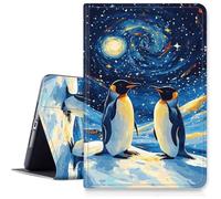 SDDFRHGH Case for iPad (A16) 11th Generation 11 Inch 2025/ iPad 10th Generation 10.9 Inch 2022 Case,Hybrid Slim Multi-Angles Stand Auto Wake/Sleep Cover-Penguins with Rotating Starry Sky