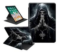 SDDFRHGH for Amazon Fire HD 10 Tablet Case (11th Generation,2021 Release),PU Leather Rotating Stand Case Cover for Kindle Fire HD 10 11th Gen/HD10 Plus 10.1"-Grim Reaper Hand Praying yyyy