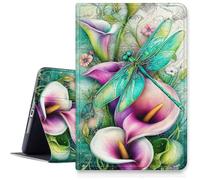SDDFRHGH for Fire HD 8 Tablet Case (12th/10th Generation,2024/2022/2020 Release)/Amazon Kindle Fire 8 Case,Hybrid Slim Multi-Angles Stand Auto Wake/Sleep Cover-Dragonfly On Calla Lilies Flowers
